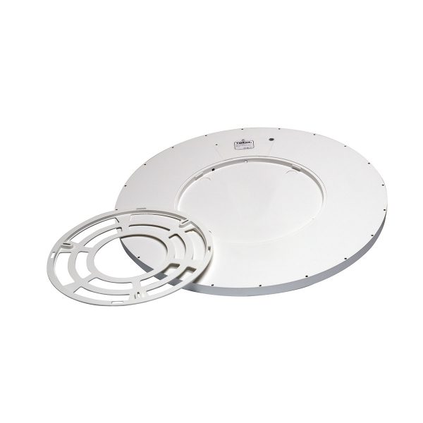 Sky 40cm 32w Round Tri-Colour Step Dimmable White Oyster