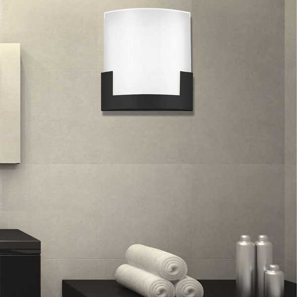 Solita 20cm Black Colour-changing LED Wall Sconce
