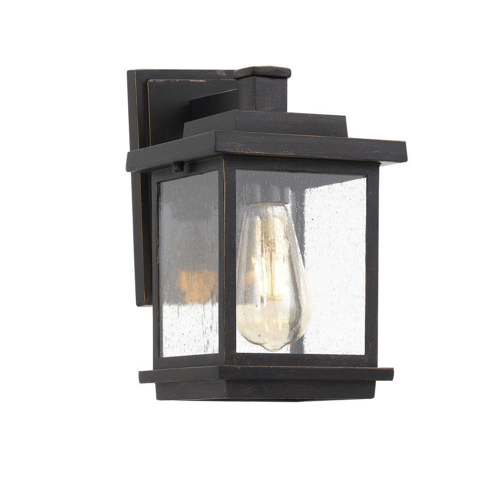 Strand Rustic Black Box Lantern Coach Light