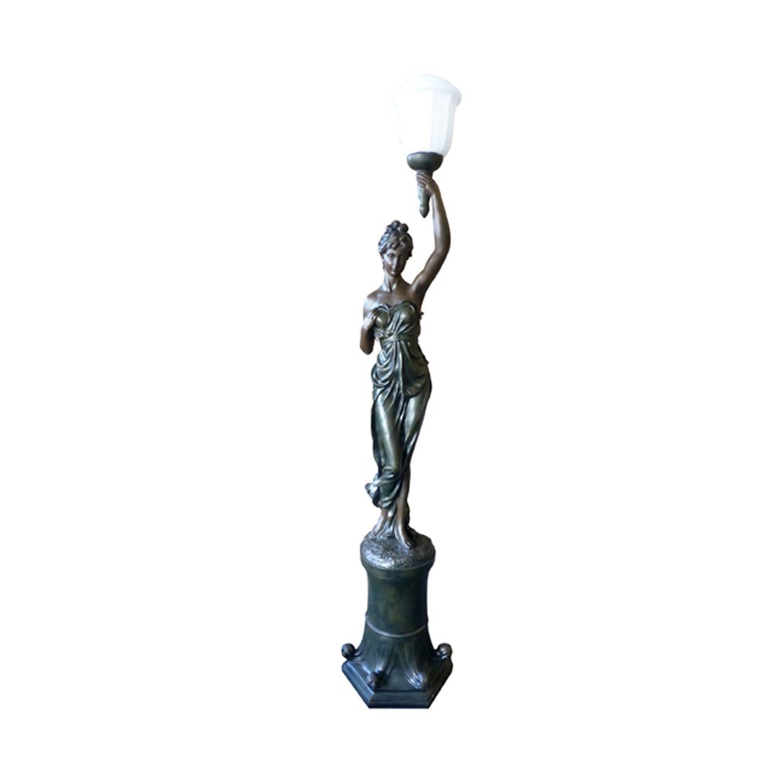 Art Deco Liberty Lady Left Floor Lamp TLA-PL07919A/LEFT