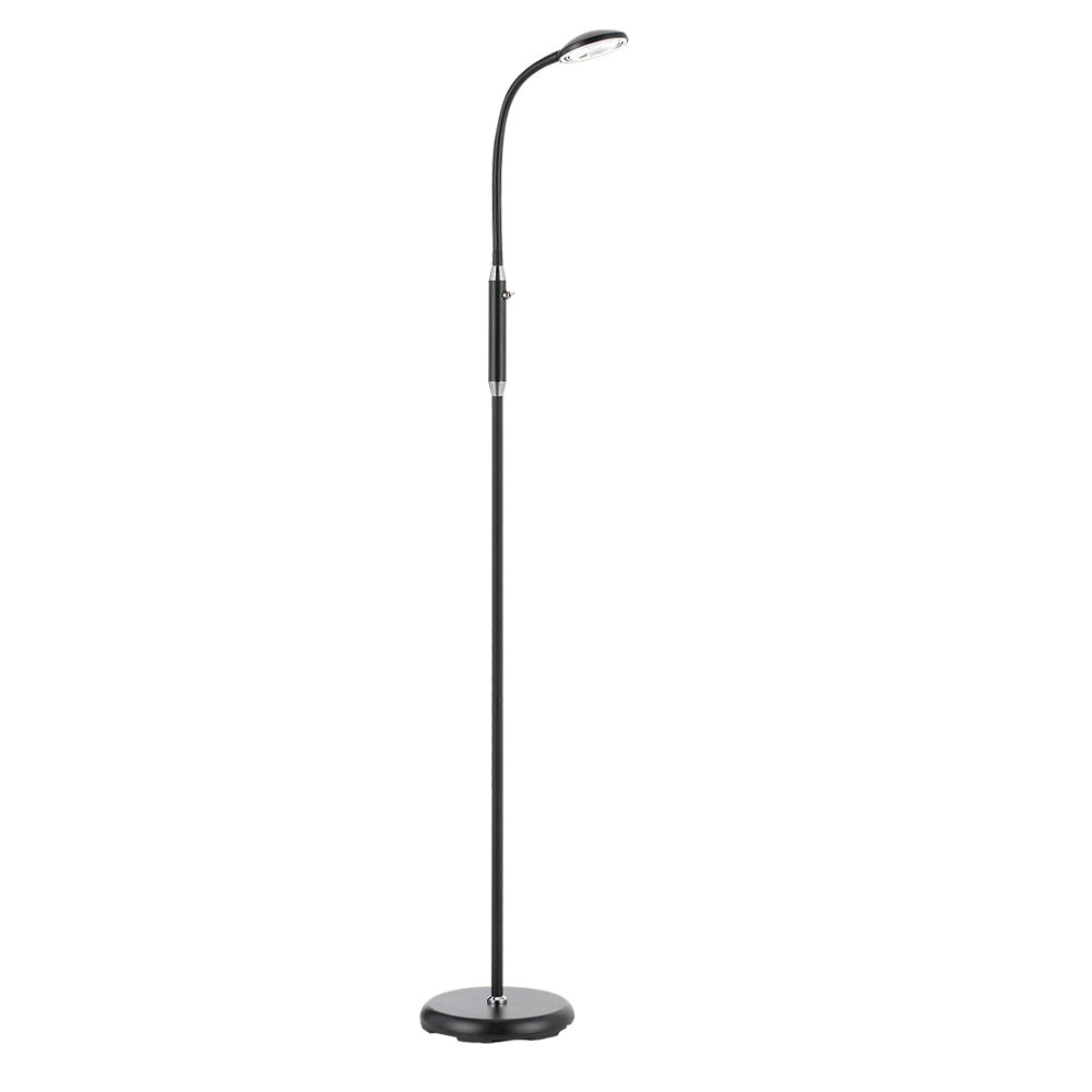 Tyler Black Adjustable Neck Floor Lamp