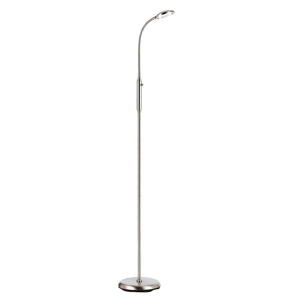 Tyler Nickel Adjustable Neck Floor Lamp