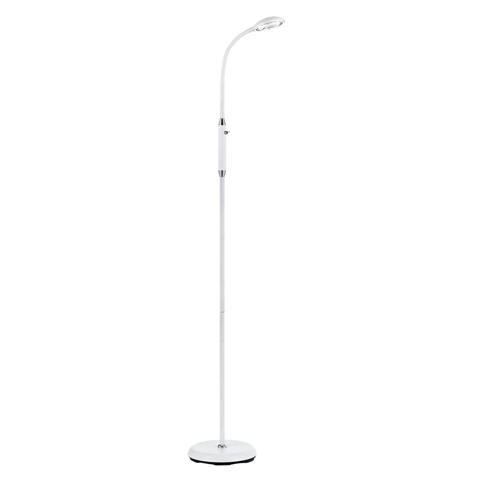 Tyler White Adjustable Neck Floor Lamp