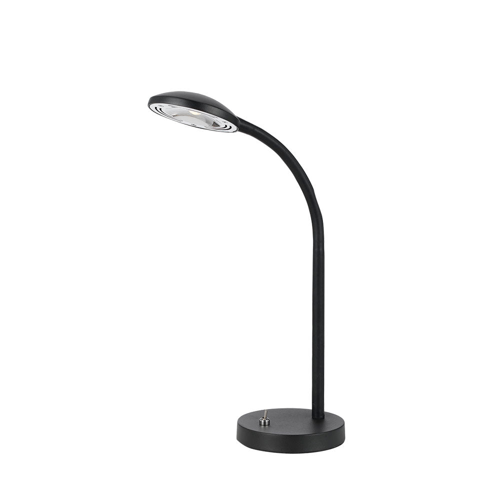 Tyler Black Adjustable Neck Desk Lamp