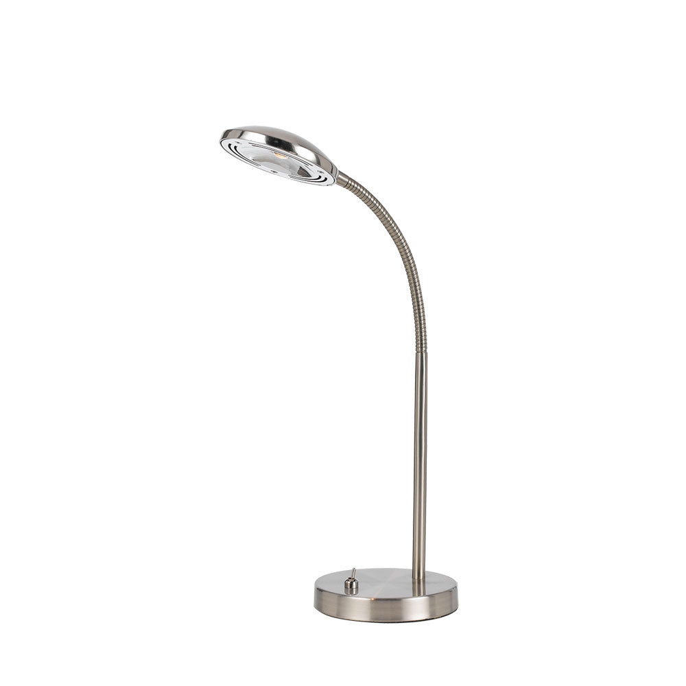 Tyler Nickel Adjustable Neck Desk Lamp