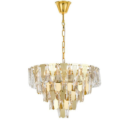 Valerie 40cm Gold Modern Crystal Pendant