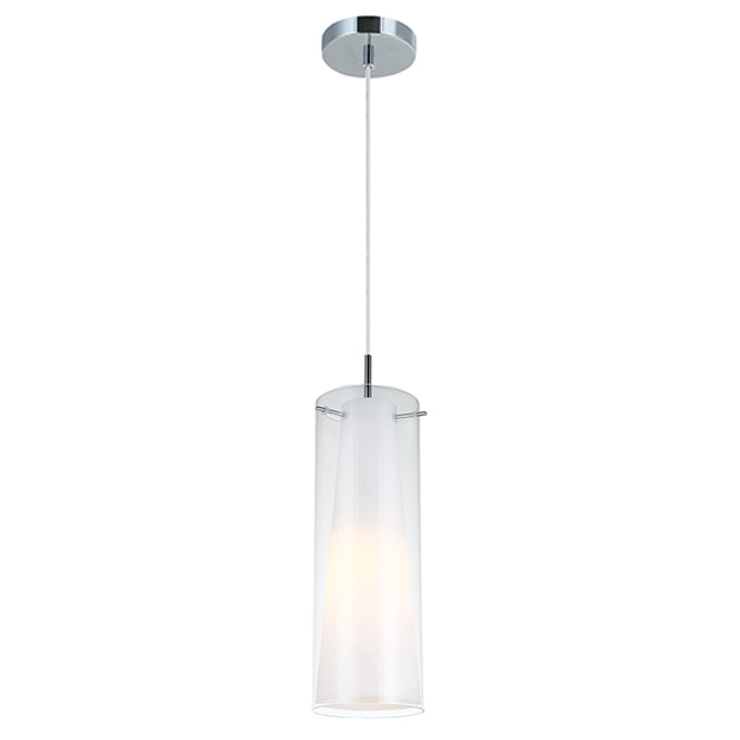 Clear glass sales cylinder pendant light