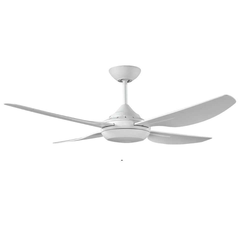 Harmony II 1200mm White ABS Plastic Contoured 4 Blade Ceiling Fan By Ventair