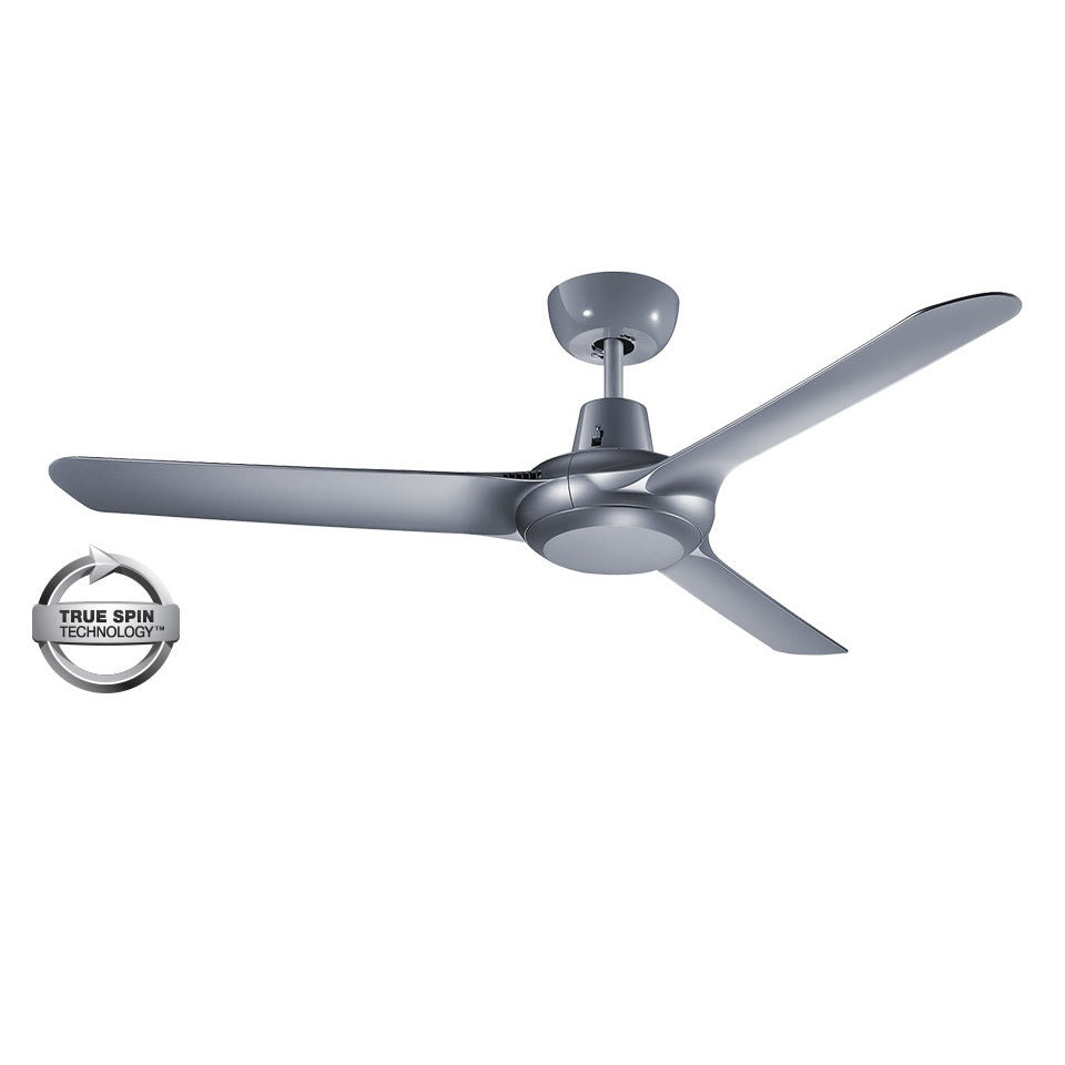 Spyda 50"/1250mm 3-Blade Titanium ABS Plastic Ceiling Fan By Ventair