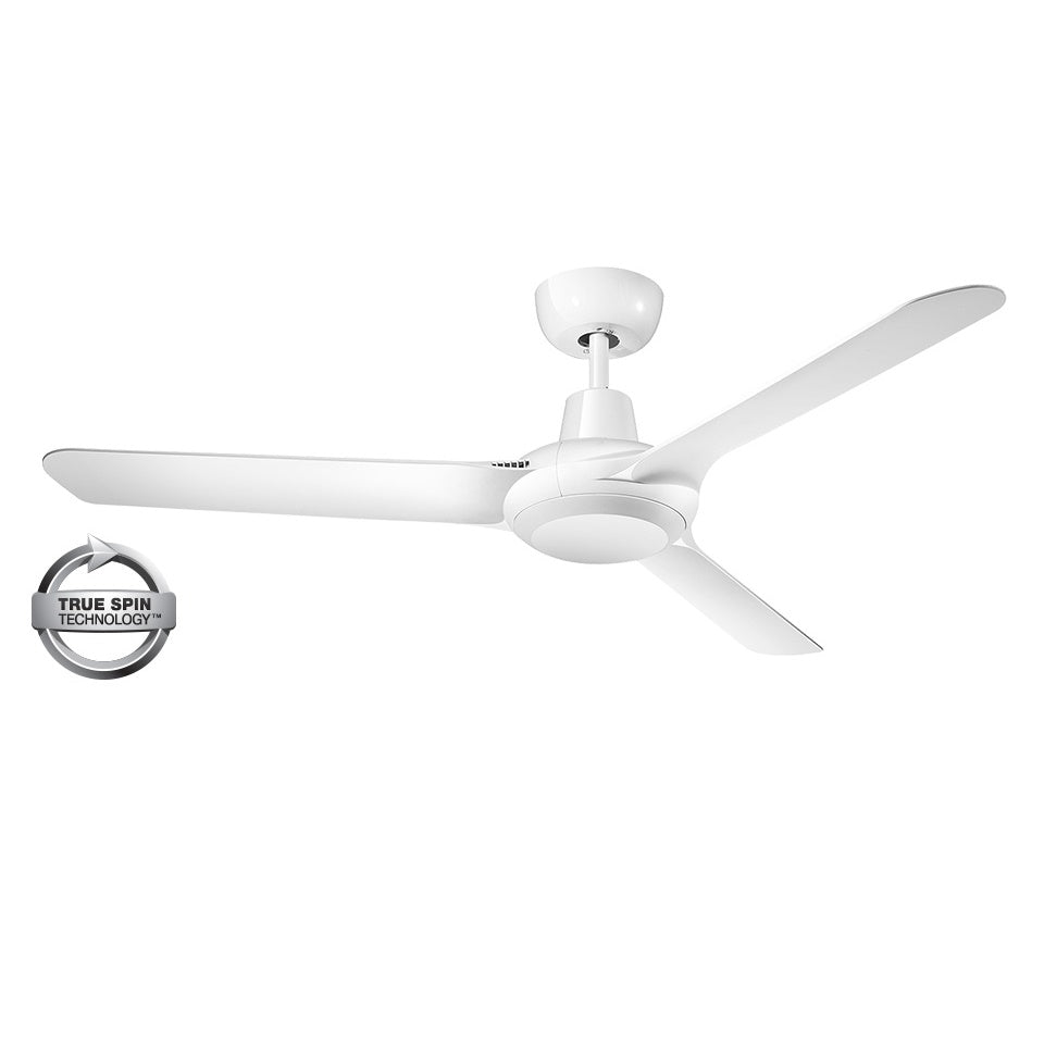 Spyda 50&quot;/1250mm 3-Blade White ABS Plastic Ceiling Fan By Ventair