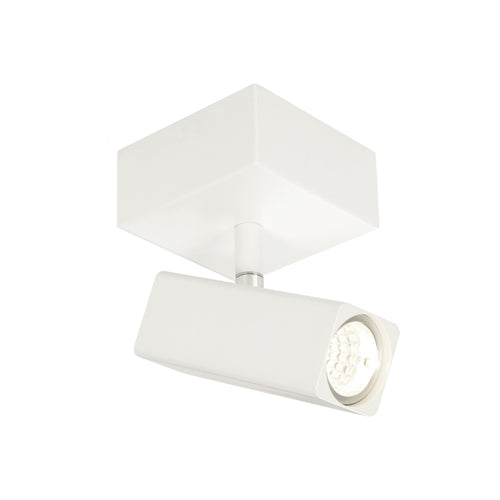 Artemis 1 Light White Square Architectural Slim LED Spotlight