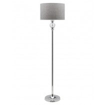 Beverly Chrome and Crystallic Cored Floor Lamp