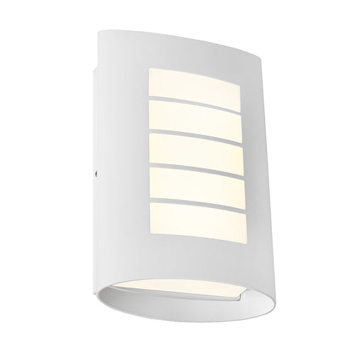 Bicheno White LED Multi-Slotted Cover Exterior Wall