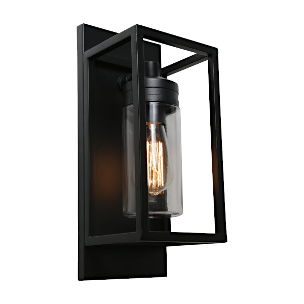 Bryant Box Lantern Exterior Wall Light Black