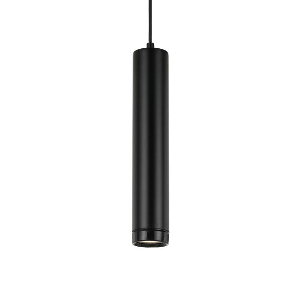 Condo Black Cylinder Downlight Pendant