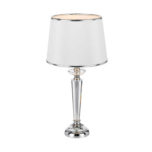 Diana Chrome/White Table Lamp