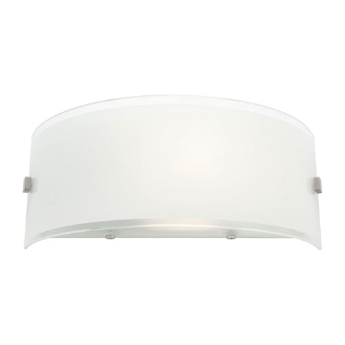 Eternity Satin Chrome and Frost Glass Wall Sconce