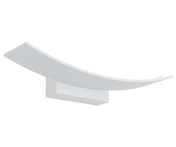 Larz 12wt White Architectural Rectangle Indoor Wall Light