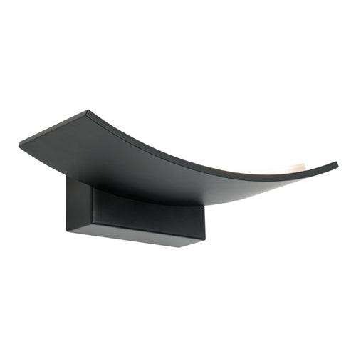 Larz 6wt Black Architectural Rectangle Indoor Wall Light