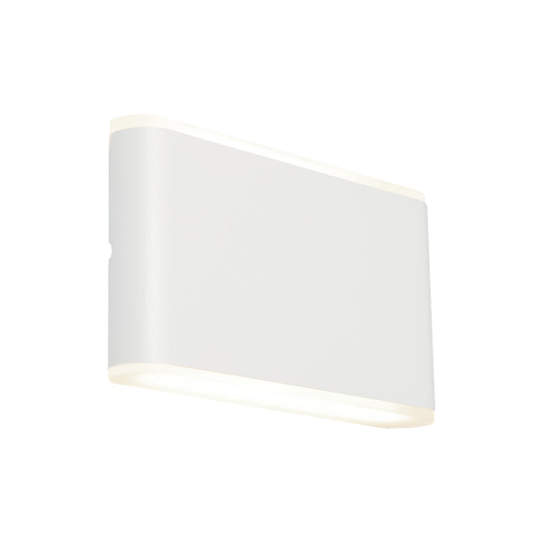 Madera White Contemporary Up/Down LED Exterior Wall Light