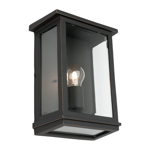 Madrid Large Bronze Box Frame Exterior Wall Light