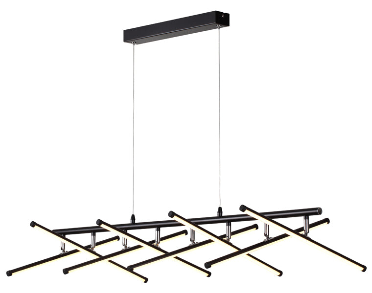 Metrix 8 Light Multi Bar Linear LED Pendant