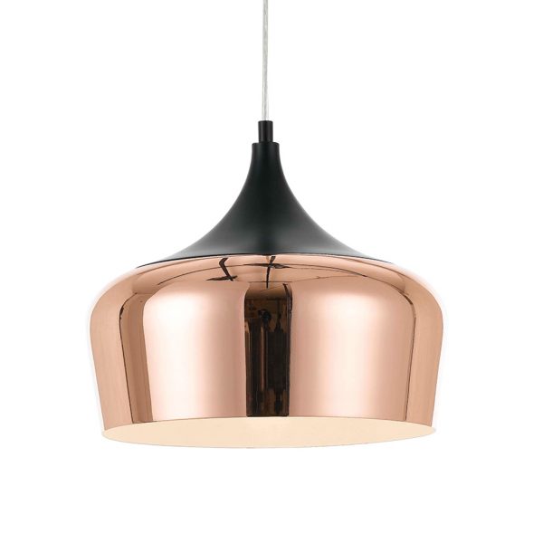 Polk 30 Copper and Black Modern Pendant