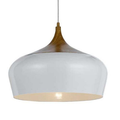 Polk 46 White and Oak Modern Pendant