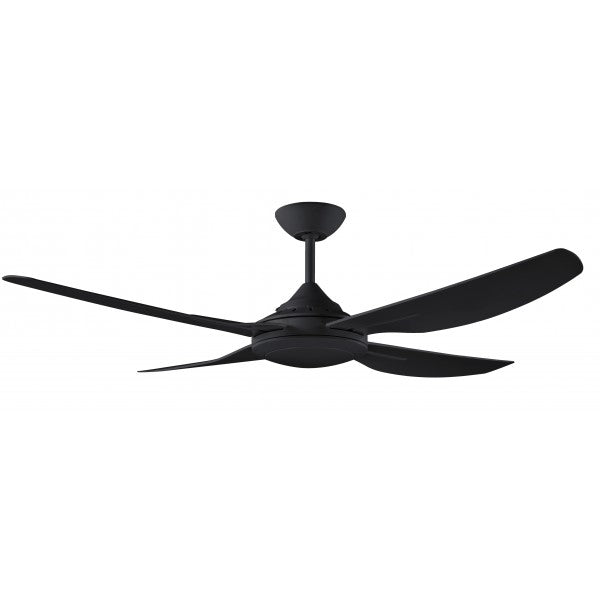 Royale II 1320mm Black ABS Plastic Contoured Blade Ceiling Fan By Ventair