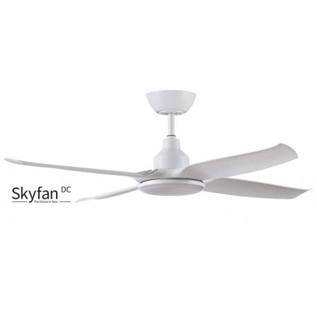 Skyfan 48&quot;/1200mm 4 Blade White with LED Light DC Motor Glass Fibre Composite Ceiling Fan