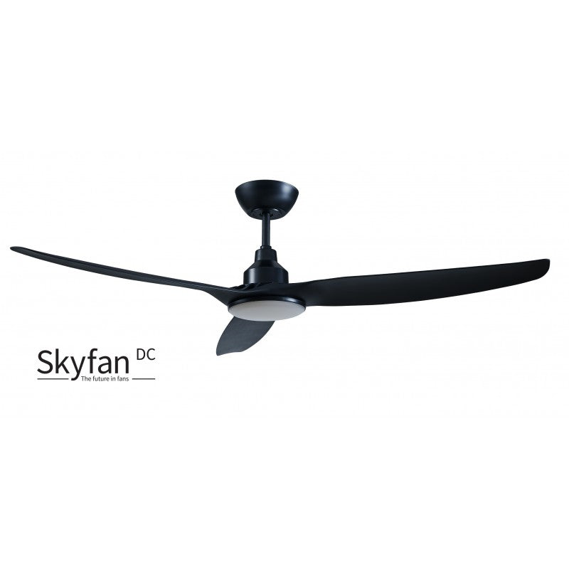 Skyfan 60&quot;/1500mm 3 Blade Black with LED Light DC Motor Glass Fibre Composite Ceiling Fan