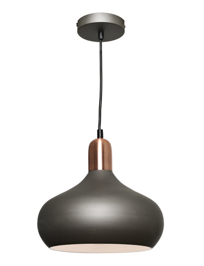 Sloan 1 Light Charcoal and Copper Pendant