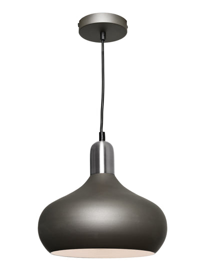 Sloan 1 Light Satin Chrome and Charcoal Pendant