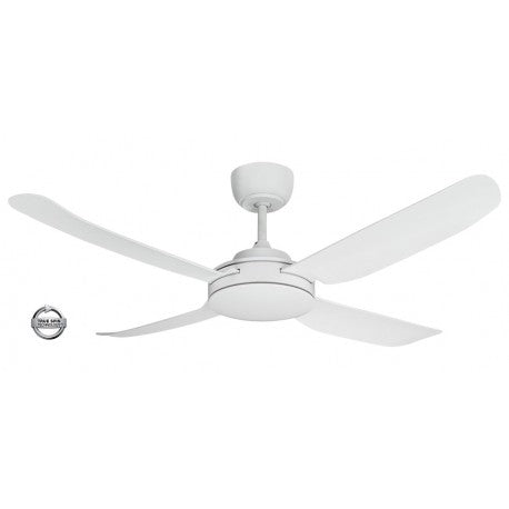 Spinika II 52"/1320mm White Glass Fibre Composite Plastic AC Motor Ceiling Fan
