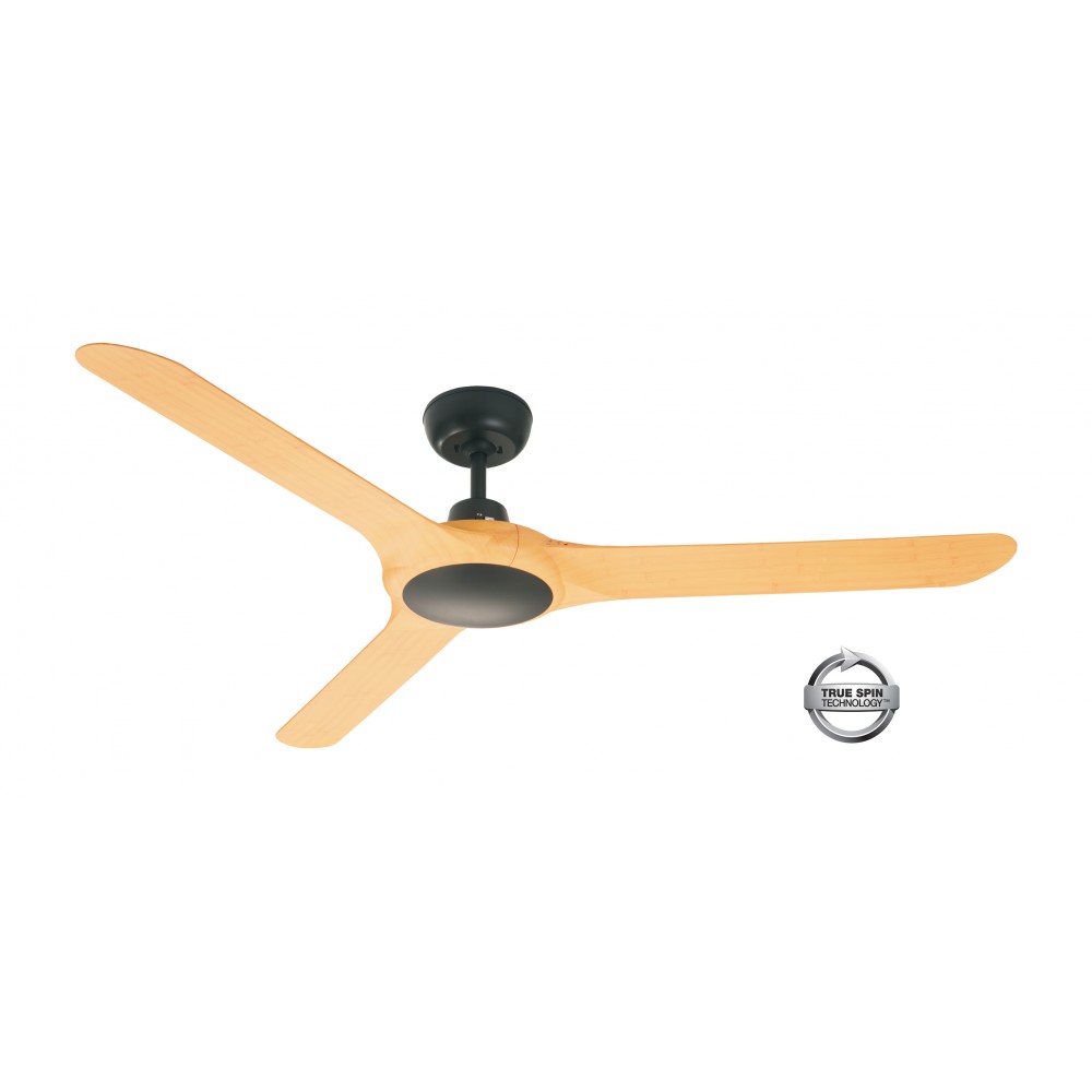 Spyda 56&quot;/1400mm 3-Blade Bamboo ABS Plastic Ceiling Fan By Ventair