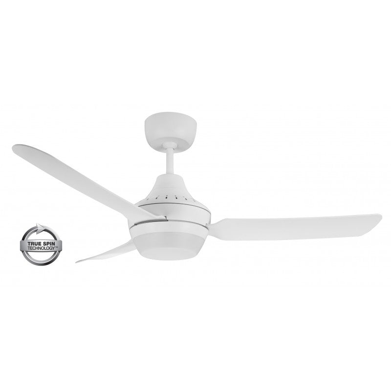 Stanza 48&quot;/1220mm White with B22 Light 3 Blade AC Ceiling Fan