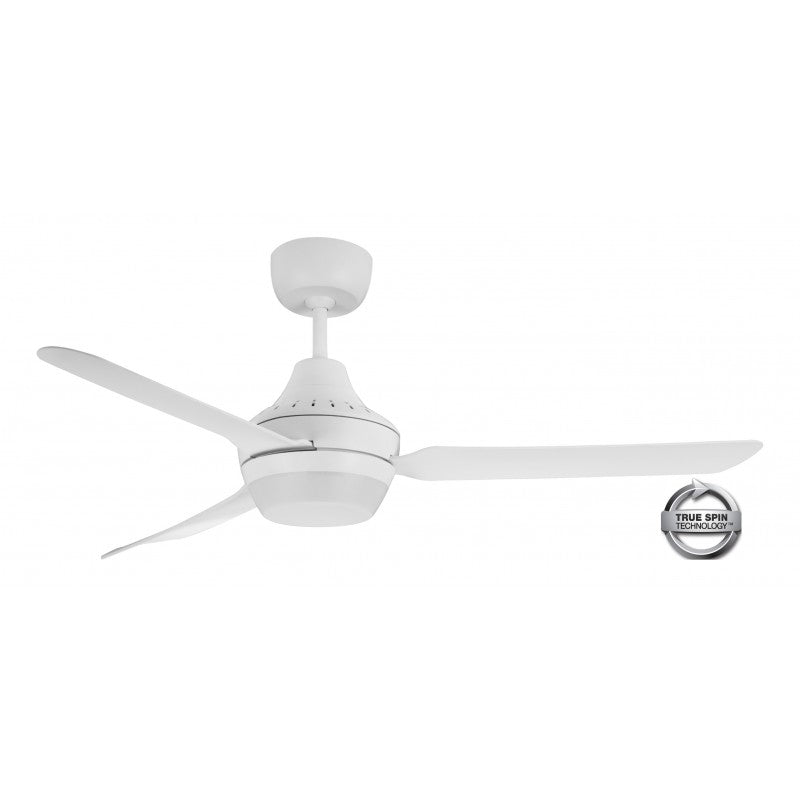 Stanza 56&quot;/1400mm White with B22 Light 3 Blade AC Ceiling Fan