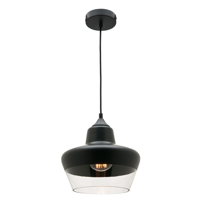 Stout Black and Clear Modern Pendant
