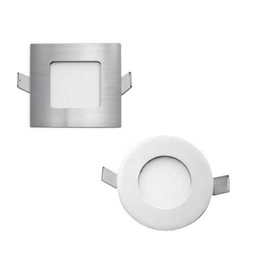 Stow White Round-830 Recessed LED Stair Fixture