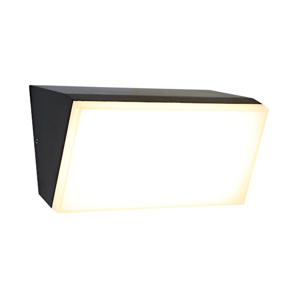 Tulsa Rectangle Exterior Black Modern Wall Light