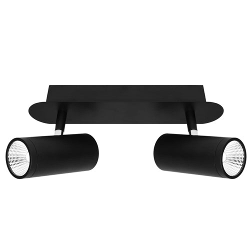 Urban 2 Light Black Architectural Slim LED Spotlight