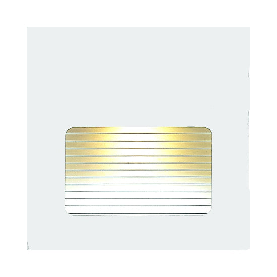 Edge Square White Cutter LED Recessed Wall Light