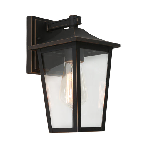 York Bronze Tapered Lantern Exterior Coach Wall Light